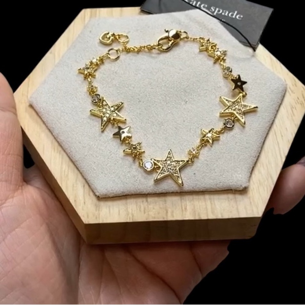 Kate‎ Spade New York ~ Gold-Tone You're A Star Bracelet - Picture 5 of 7